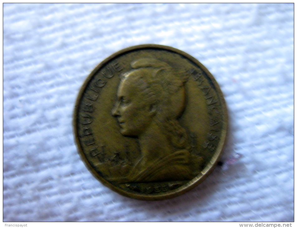 France: La Réunion 10 Francs 1955 - Reunión