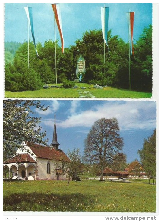 SEMPACH LU Wirtschaft Schlachtkapelle Winkelried-Denkmal 2 Karten - Sempach