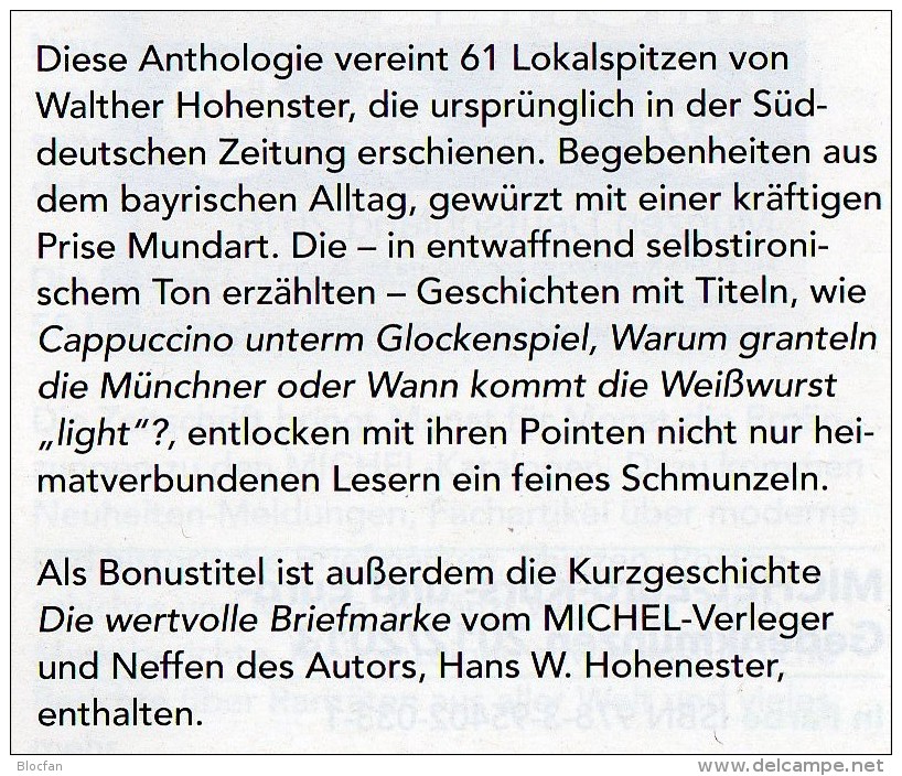 MICHEL 2015 W.Hohenester Der Viererblock neu 15€ Humorvolle Lokalspitzen der SZ Illustrationen philately book of Germany