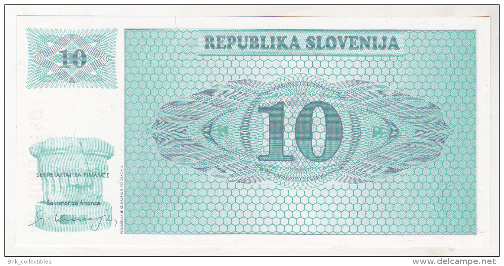 Slovenia 10 Tolarjev 1990 Unc , Specimen , Pick 4s1 - Slovenia