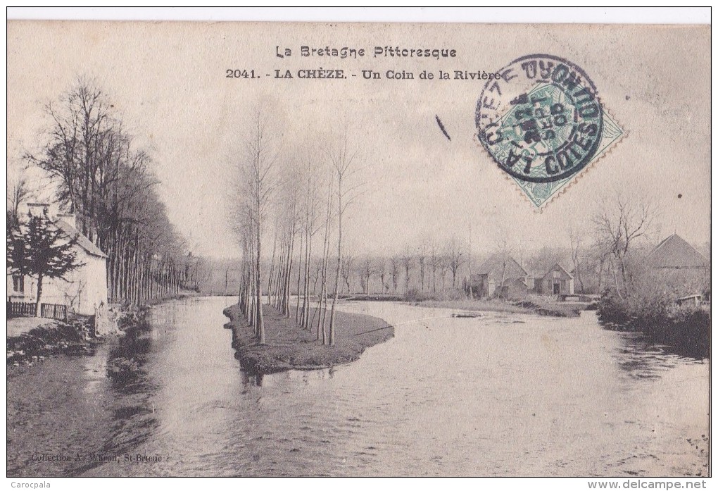 Carte 1905 La CHEZE / UN COIN DE LA RIVIERE - La Chèze