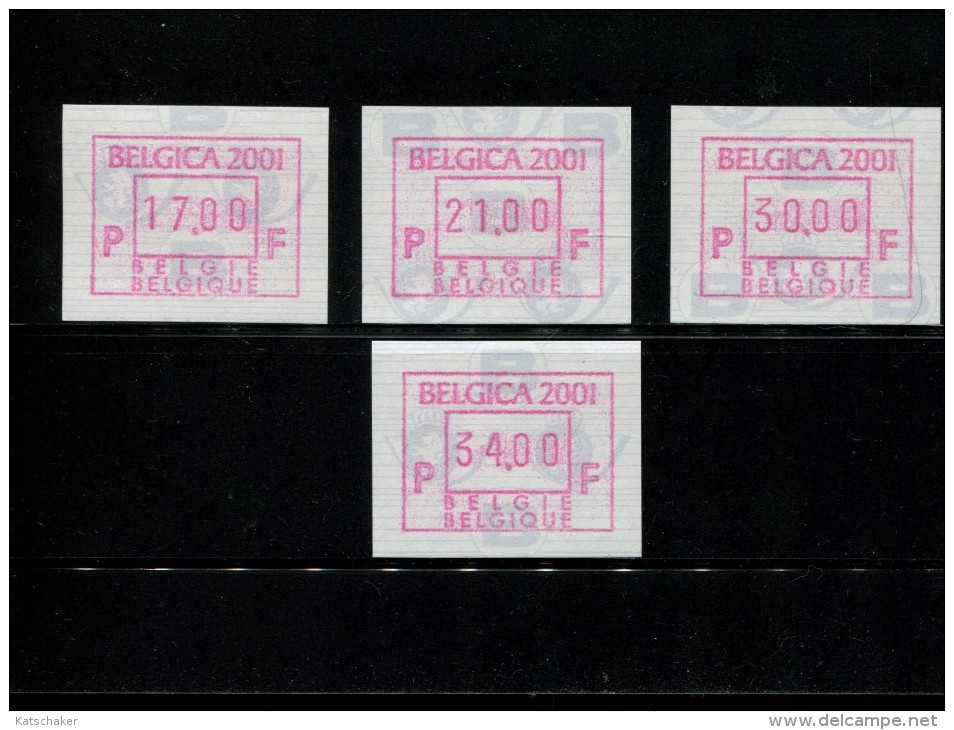 BELGIE POSTFRIS MINT NEVER HINGED POSTFRISCH EINWANDFREI NEUF SANS CHARNIERE OCB ATM105 Set 17 21 30 34  MICHEL  45.2 S1 - 1980-99