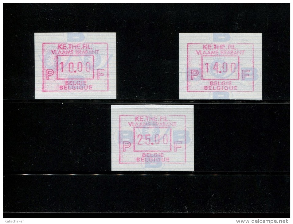 BELGIE POSTFRIS MINT NEVER HINGED POSTFRISCH EINWANDFREI NEUF SANS CHARNIERE OCB ATM82 Set 10 14 25 MICHEL  23 S 1 - 1980-1999