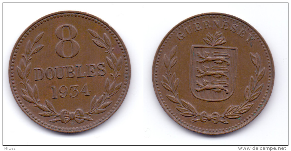 Guernsey 8 Doubles 1934 H - Guernsey