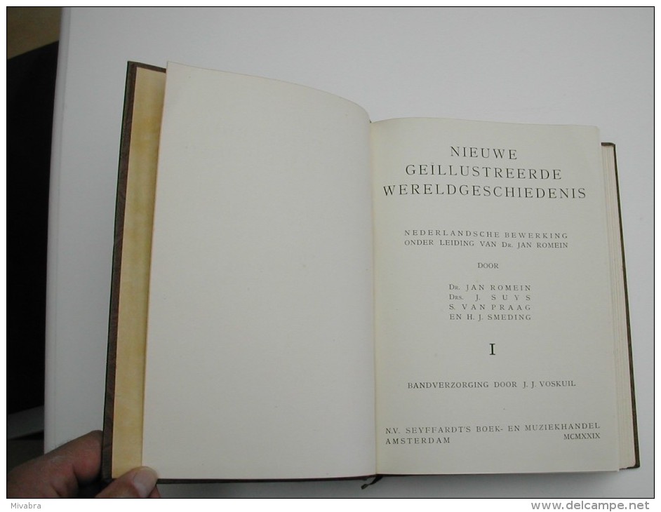 Geschiedenis; Dr. Jan Romein - Nieuwe geïllustreerde wereldgeschiedenis - 8 delen + register - 1929/1932