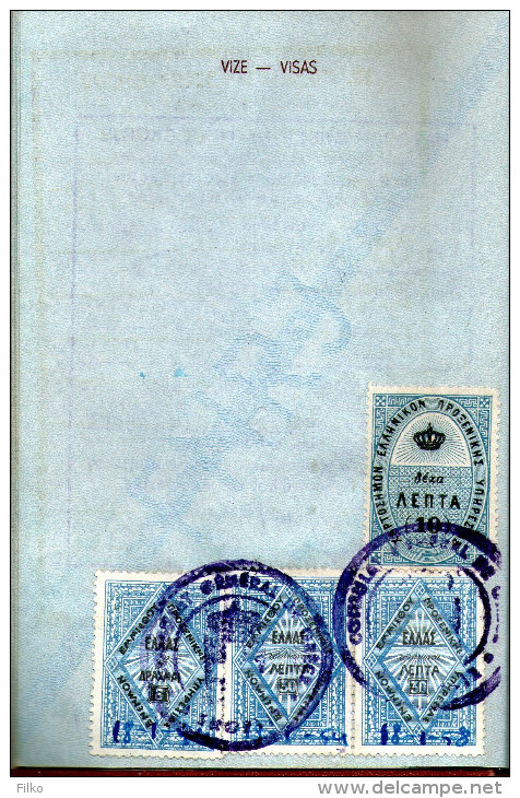 Greece Revenue Consular Stamps 1954,see Scan - Fiscale Zegels