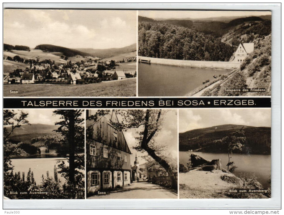 Sosa - Talsperre Des Friedens - Mehrbildkarte DDR - Erzgebirge - Sosa