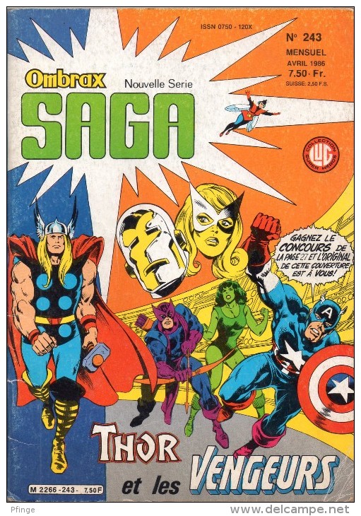 Saga (Nouvelle Série) N°243, Avril 1986 - Saga