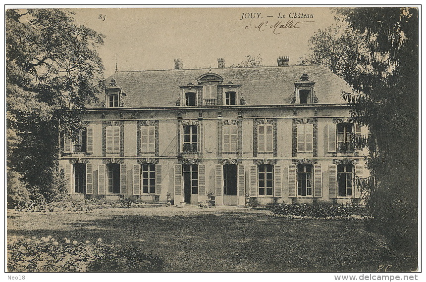 Chateau De Jouy à Mr Mallet - Jouy