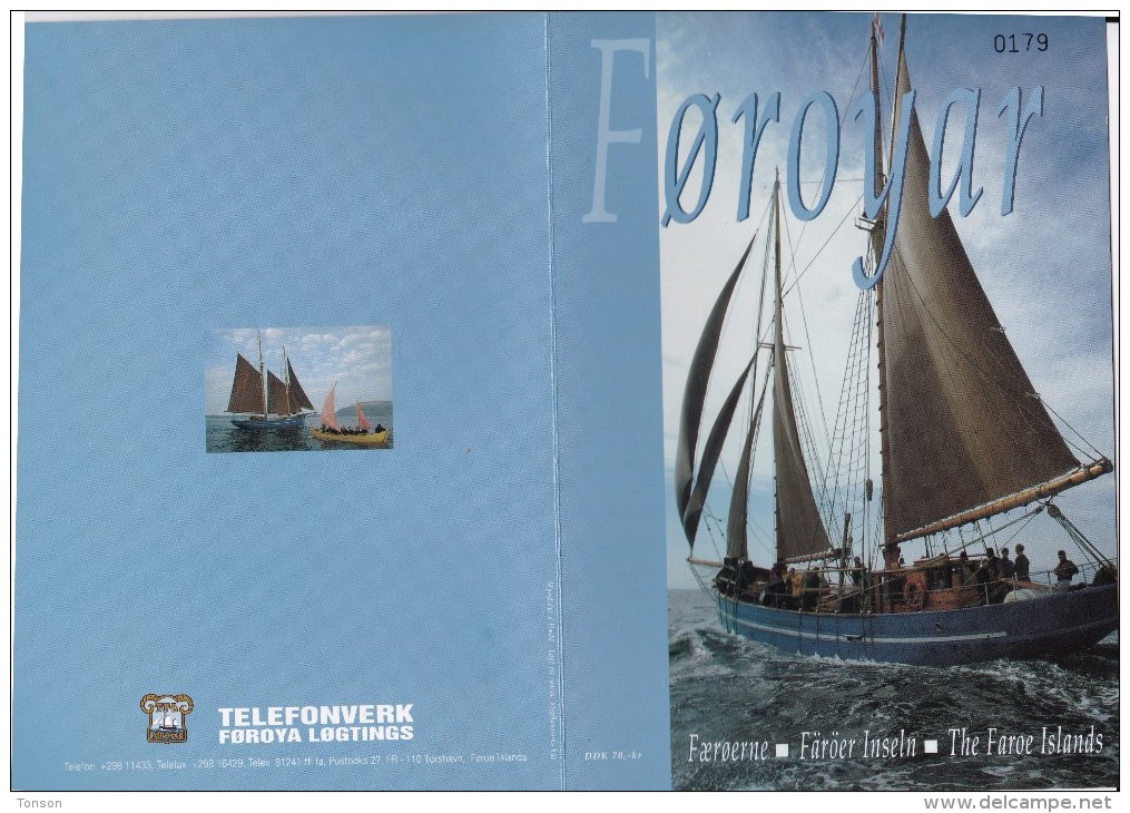 Faroe Islands, FAR-FO-03, OD-011 And 012, 2 Mint Cards In Folder, Faroese Fishing Boats, 2 Scans. - Isole Faroe