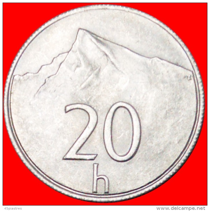 * MOUNTAIN: SLOVAKIA &#9733; 20 HALIERS 1993! MINT LUSTER! LOW START&#9733;NO RESERVE! - Slovaquie