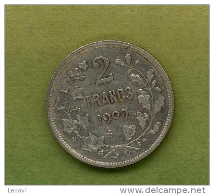 LEOPOLD II - 2 Francs 1909 FR - 2 Francs