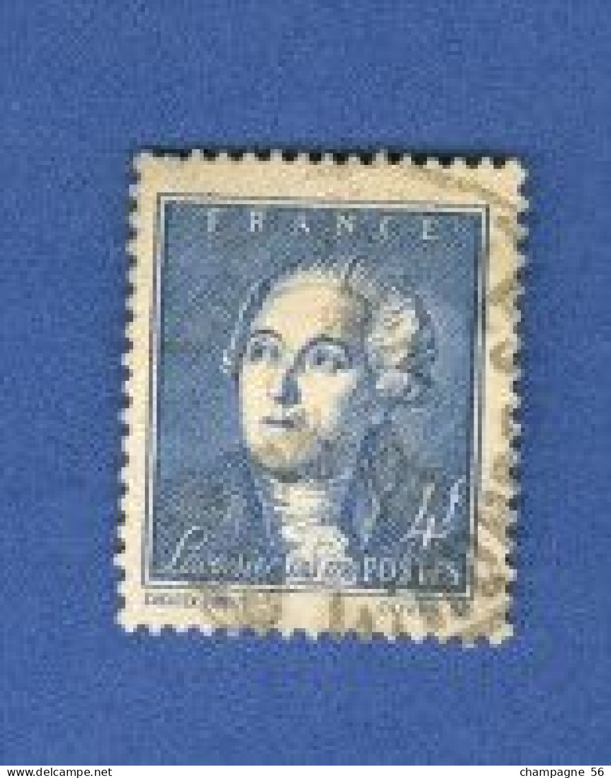 VARIÉTÉS  FRANCE 1943  N° 581  LAVOISIER PHOSPHORESCENTE OBLITÉRÉ