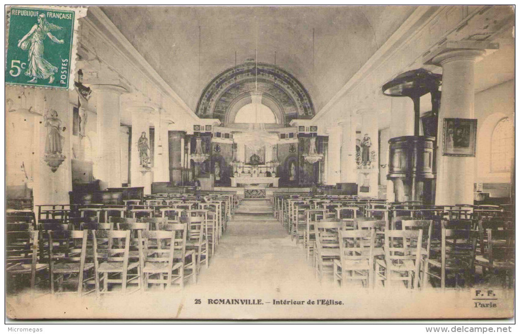 ROMAINVILLE - Intérieur De L'Eglise - Romainville