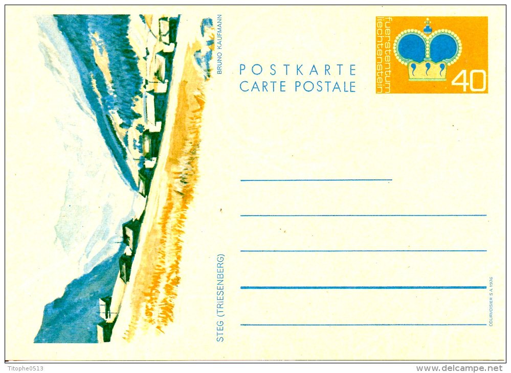 LIECHTENSTEIN. Entier Postal. Triesenberg. - Entiers Postaux