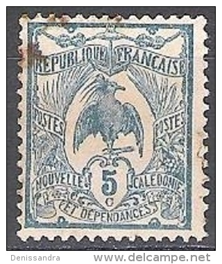 Nouvelle-Calédonie 1922 Michel 111 O Cote (2005) 0.50 € Cagou Cachet Rond - Oblitérés