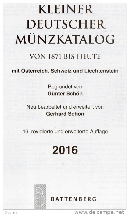 Deutschland Kleiner Münz Katalog 2016 New 17€ Numisbriefe+Numisblatt Schön Münzkatalog Of Austria Helvetia Liechtenstein - Thématiques
