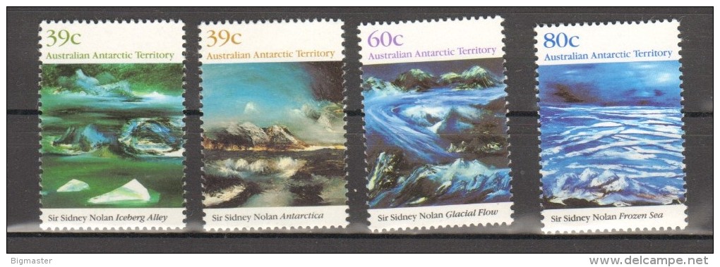 Territorio Antartide Australiano 1989 84-87 Sir Sidney Nolan Paintings Mnh** - Ungebraucht