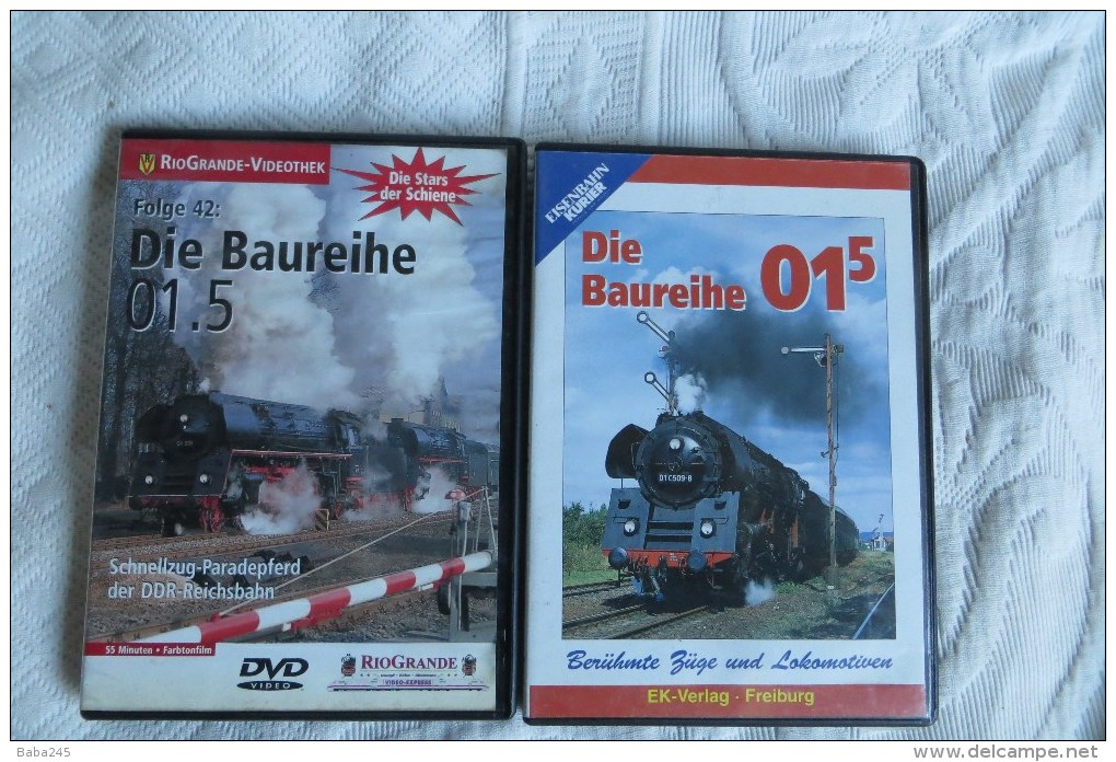 Trains A Vapeur Lot De 2 Dvd En Langue Allemande - Collections & Sets