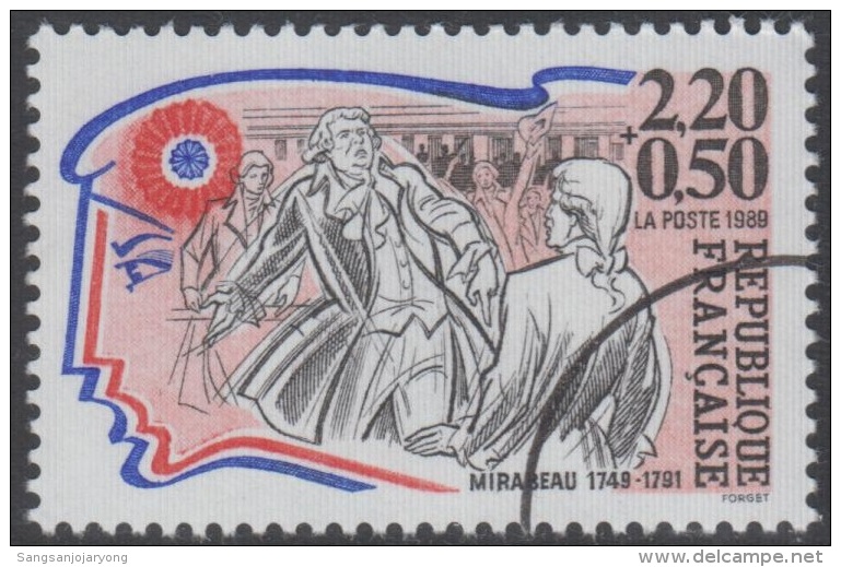 Specimen, France ScB603 French Revolution Bicentenary, Comte De Mirabeau, Révolution Française - Revolución Francesa