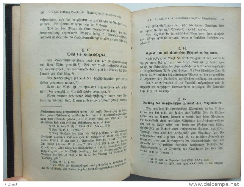 Handbuch Zum Kirchenvermögen Im Königreiche Bayern , 1880 , L. Krick , Pfarrer In Passau , Kirche , Neuhausen , Neuhofen - Christianisme