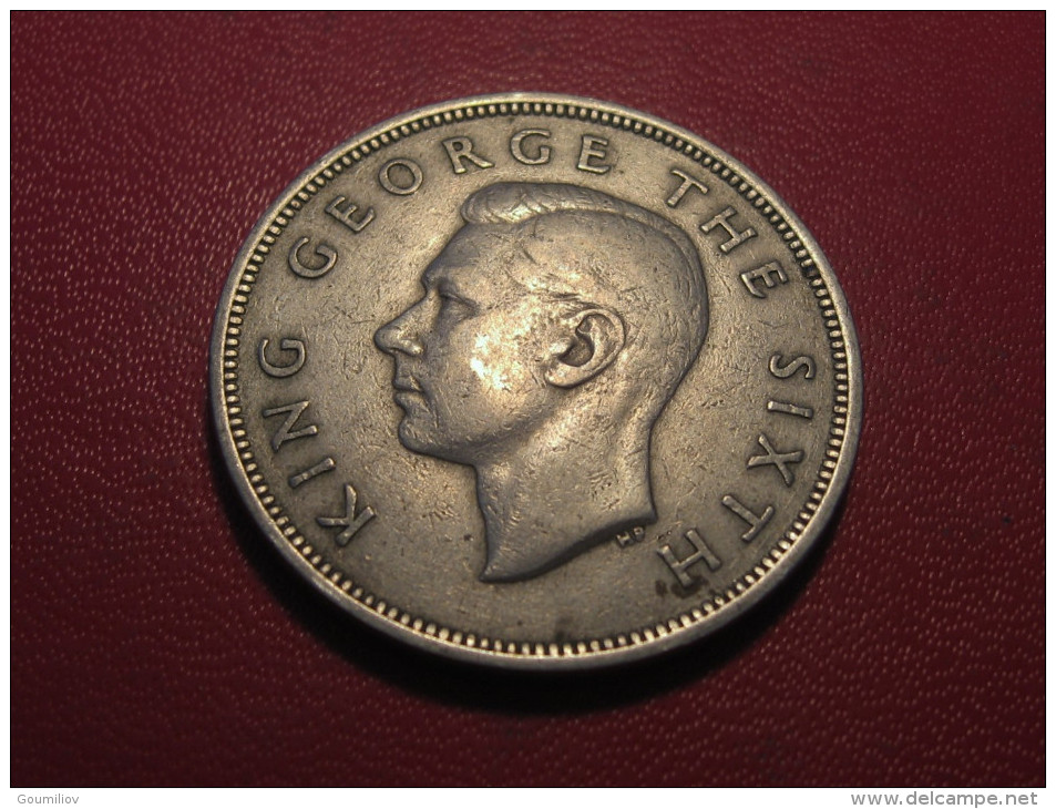 Nouvelle-Zélande - Half Crown 1950 George VI 5612 - Nouvelle-Zélande