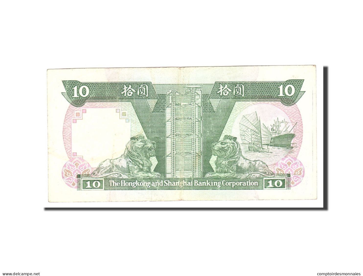 Billet, Hong Kong, 10 Dollars, 1989, 1989-01-01, KM:191c, TTB - Hong Kong