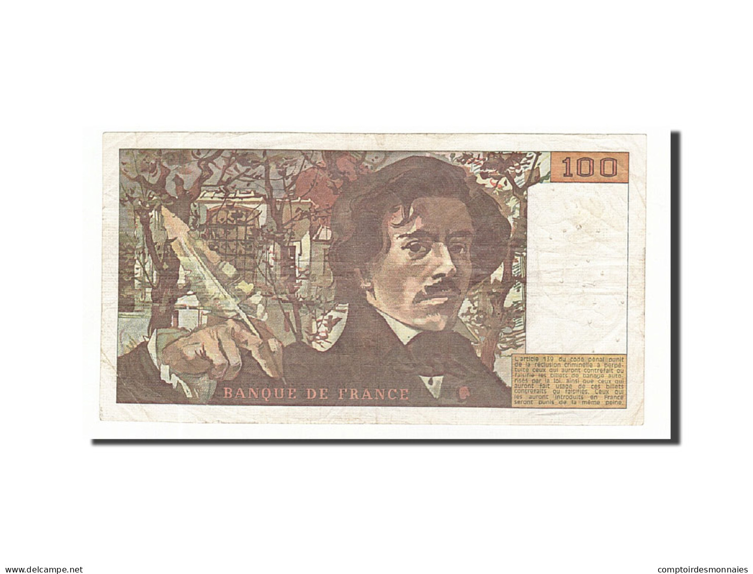 Billet, France, 100 Francs, 1979, 1979, TB, Fayette:69.3, KM:154b - 100 F 1978-1995 ''Delacroix''