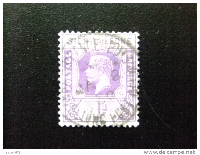 SIERRA LEONE 1921 Yvert N&ordm; 109 &ordm; FU - GEORGE V - SG N&ordm; 132 &ordm; FU - Sierra Leone (...-1960)