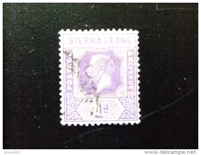 SIERRA LEONE 1921 Yvert N&ordm; 109 &ordm; FU - GEORGE V - SG N&ordm; 132 &ordm; FU - Sierra Leone (...-1960)