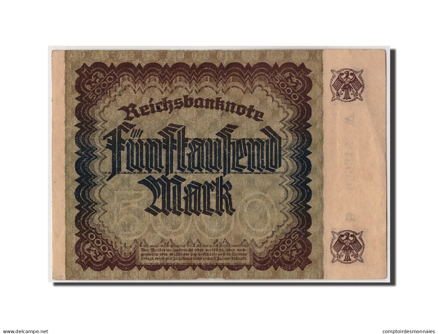 Billet, Allemagne, 5000 Mark, 1922, 1922-12-02, KM:81a, TTB+ - 5000 Mark