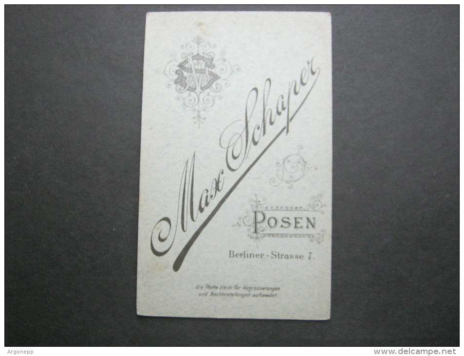 POSEN     ,  Altes Fotos Auf Pappe , Um 1900  ,   2 Scans - Posen