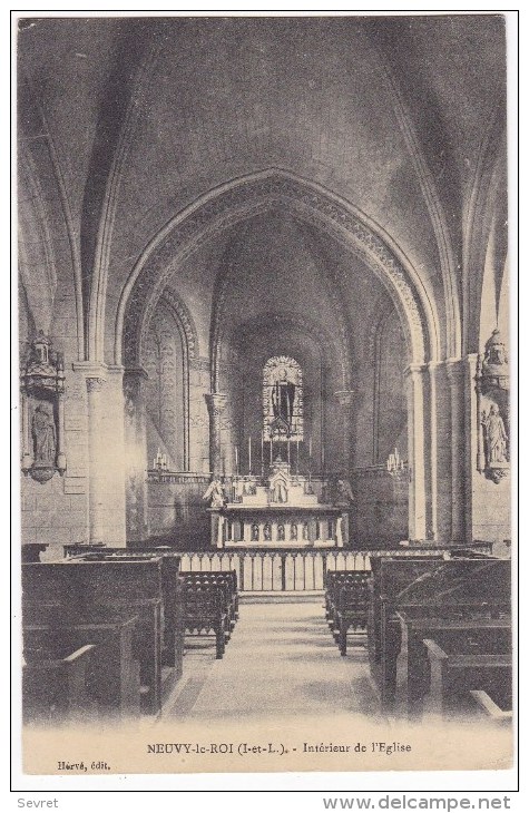 NEUVY LE ROI -  Intérieur De L'Eglise. - Neuvy-le-Roi