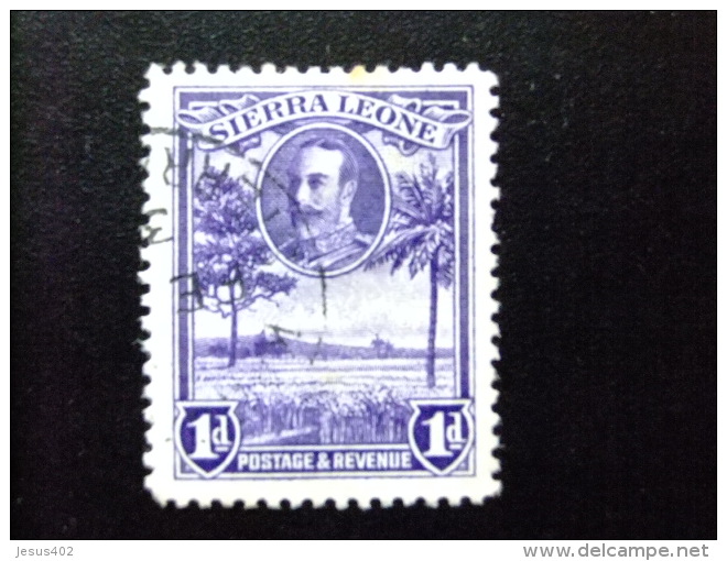 SIERRA LEONE 1932 Yvert N&ordm; 126 &ordm; FU - GEORGE V Y PAISAJES - Sierra Leone (...-1960)