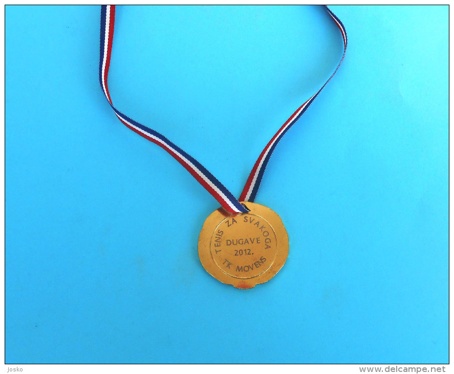 TENNIS - Croatian Nice Medal 2012. * Tenis Sport Medaille Medaglia Medalla Medalha - Habillement, Souvenirs & Autres