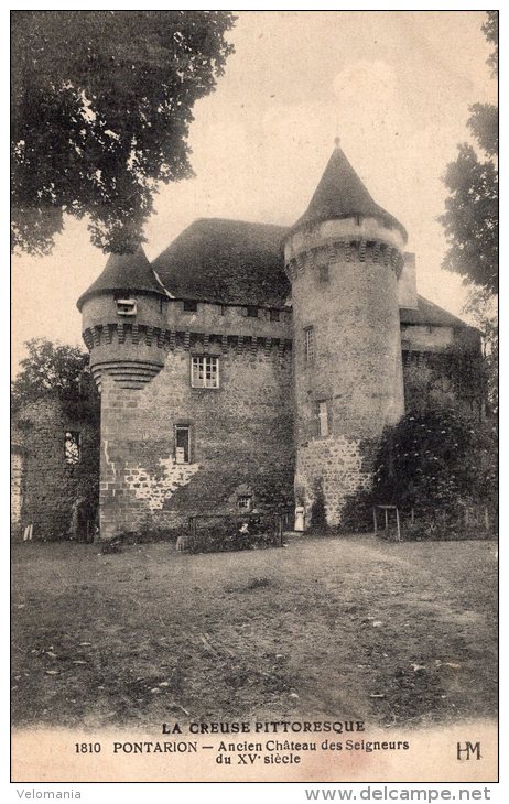 V1843 Cpa 23 Pontarion - Ancuen Château Des Seigneurs - Pontarion