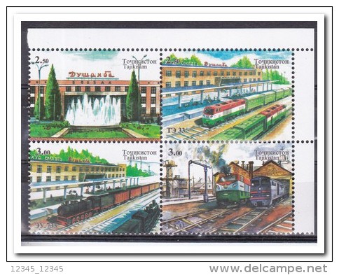 Tadzjikistan 2015, Postfris MNH, Trains - Tadjikistan