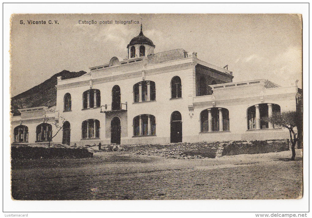 SÃO VICENTE - ESTAÇÃO DOS CORREIOS  Carte Postale - Kaapverdische Eilanden