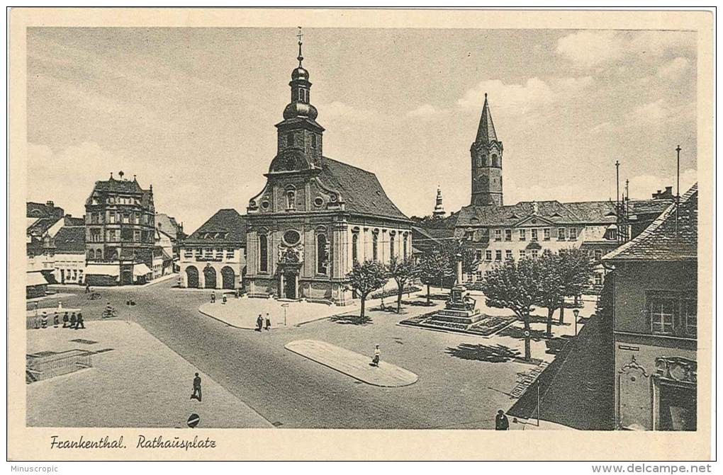 CPSM Allemagne - Frankenthal - Rathausplatz - Frankenthal