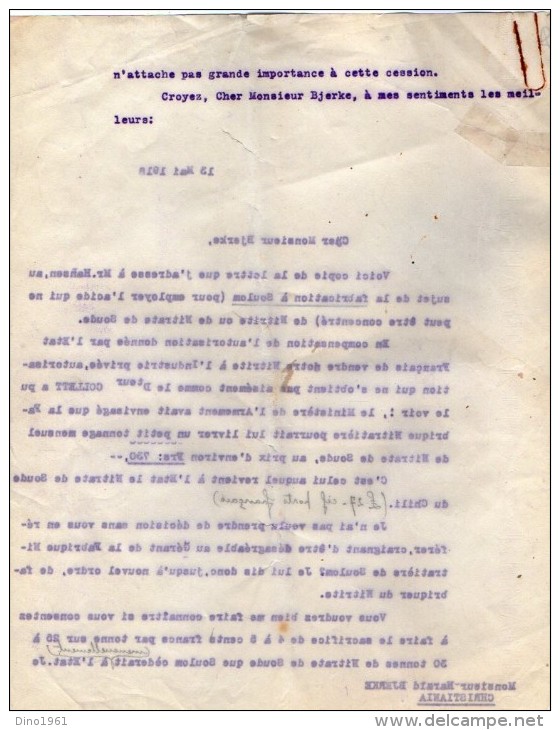 VP3533  - Lot De Documents Concernant La Fabrique Nitratiere De SOULOM & PIERREFITTE NESTALAS Pour PARIS - Dokumente