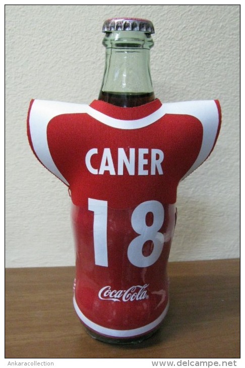 AC - COCA COLA EMPTY BOTTLE & CAP TURKISH FOOTBALL NATIONAL TEAM NAMES SOCCER - 18 - CANER - Flaschen