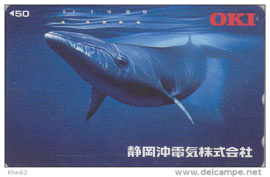 Télécarte Japon / 110-195584 - ANIMAL - BALEINE - WHALE Japan Phonecard - WAL Telefonkarte - BALLENA - 333 - Delfines