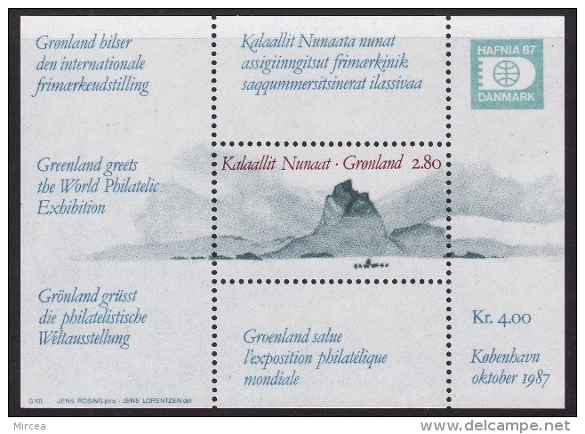 C761 - Groenland 1987 - Bloc Yv.no.2 Neuf** - Blocs