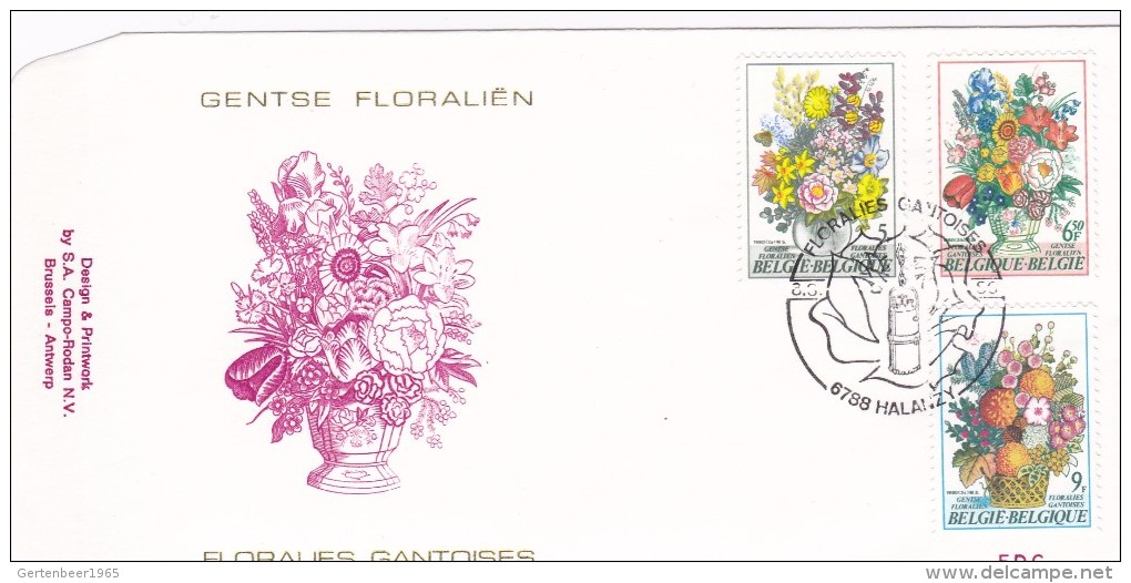 Gentse Floraliën 1980 / FDC Met De Drie Zegels En Mooi Gestemeld - Other & Unclassified