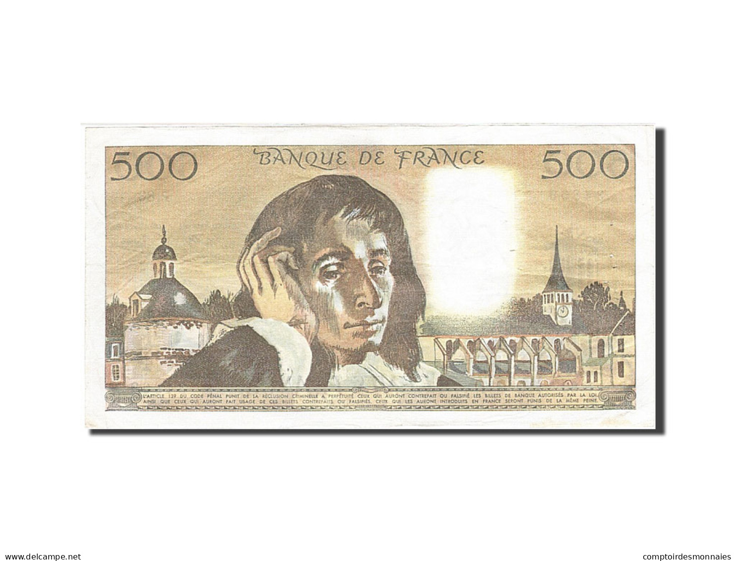 Billet, France, 500 Francs, 1968, 1977-11-03, TTB+, Fayette:71.17, KM:156d - 500 F 1968-1993 ''Pascal''