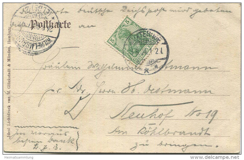 Buxtehude - Liebfrauenkirchhof Und Westfleth - Verlag M. Glückstadt & Münden Hamburg Gel. 1904 - Buxtehude