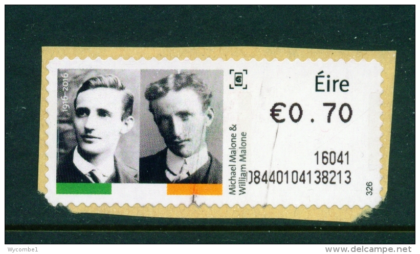 IRELAND  -  2016  Easter Rising 1915  Post And Go Label  Used As Scan (on Piece) - Vignettes D'affranchissement (Frama)