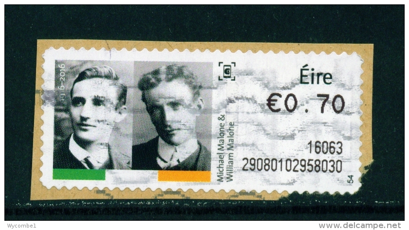 IRELAND  -  2016  Easter Rising 1915  Post And Go Label  Used As Scan (on Piece) - Vignettes D'affranchissement (Frama)