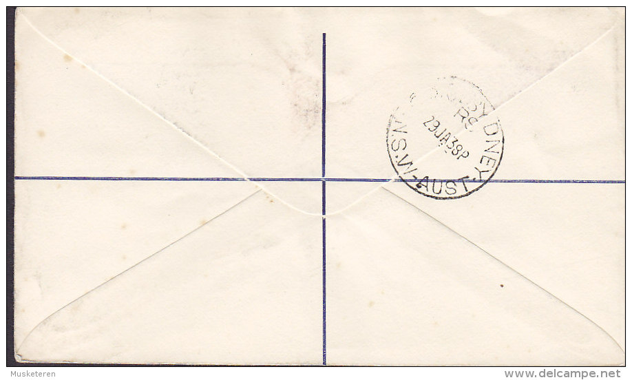 Swaziland MBABANE 1937 Cover Brief GVI. Coronation Issue Complete Set (2 Scans) - Swasiland (...-1967)