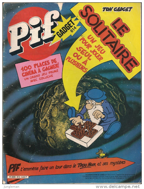 Pif Gadget N° 614 De Décembre 1980 - Avec Les Robinsons De La Terre, Léonard, Taranis, Marine, Hercule. Revue En BE - Pif & Hercule